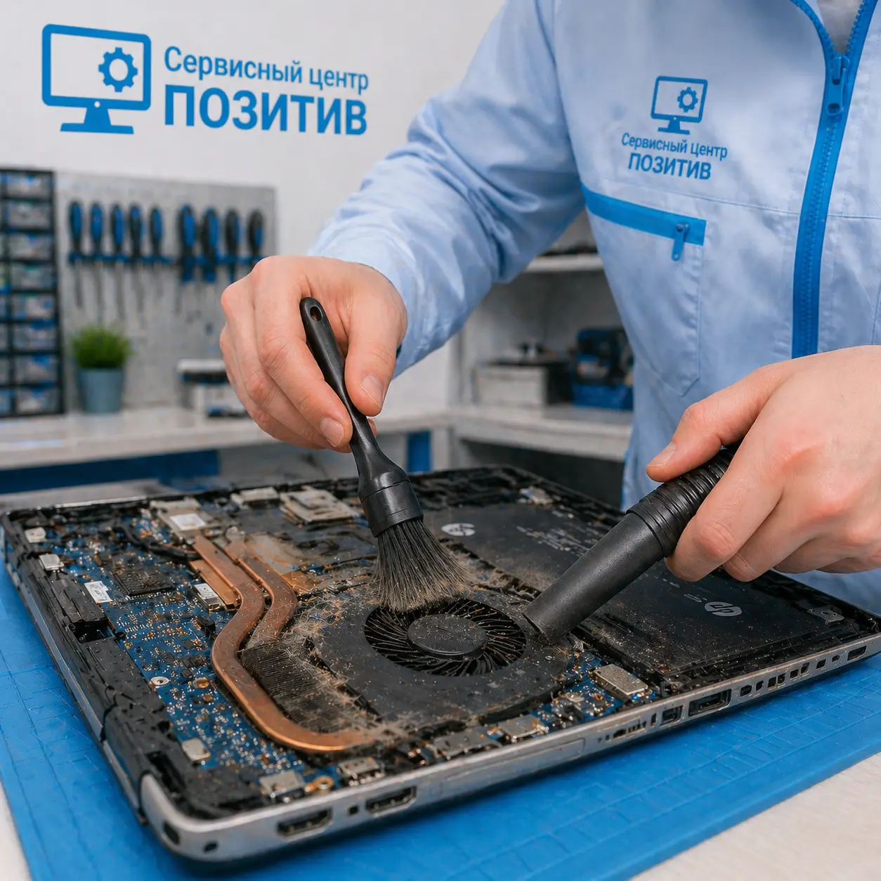 чистка ноутбука HP в Омске