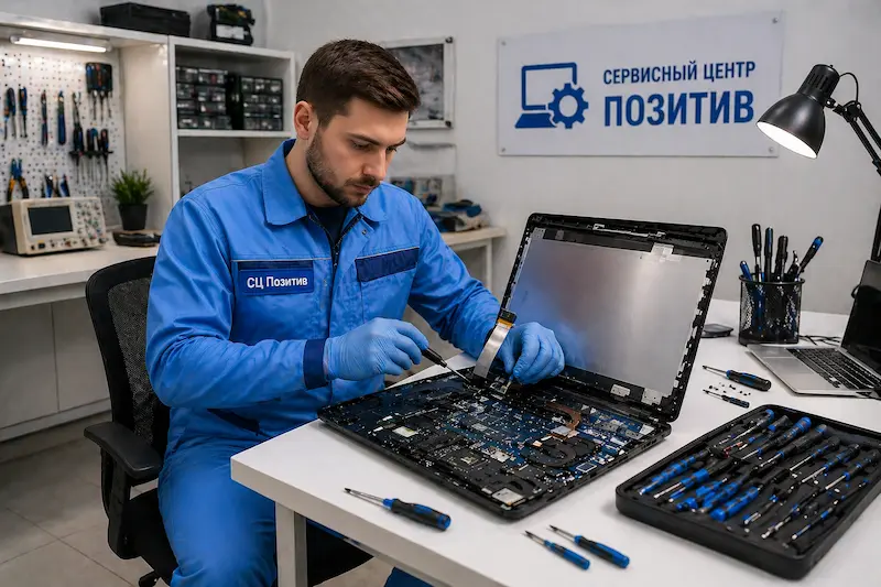 Замена шлейфа матрицы ноутбука в Омске