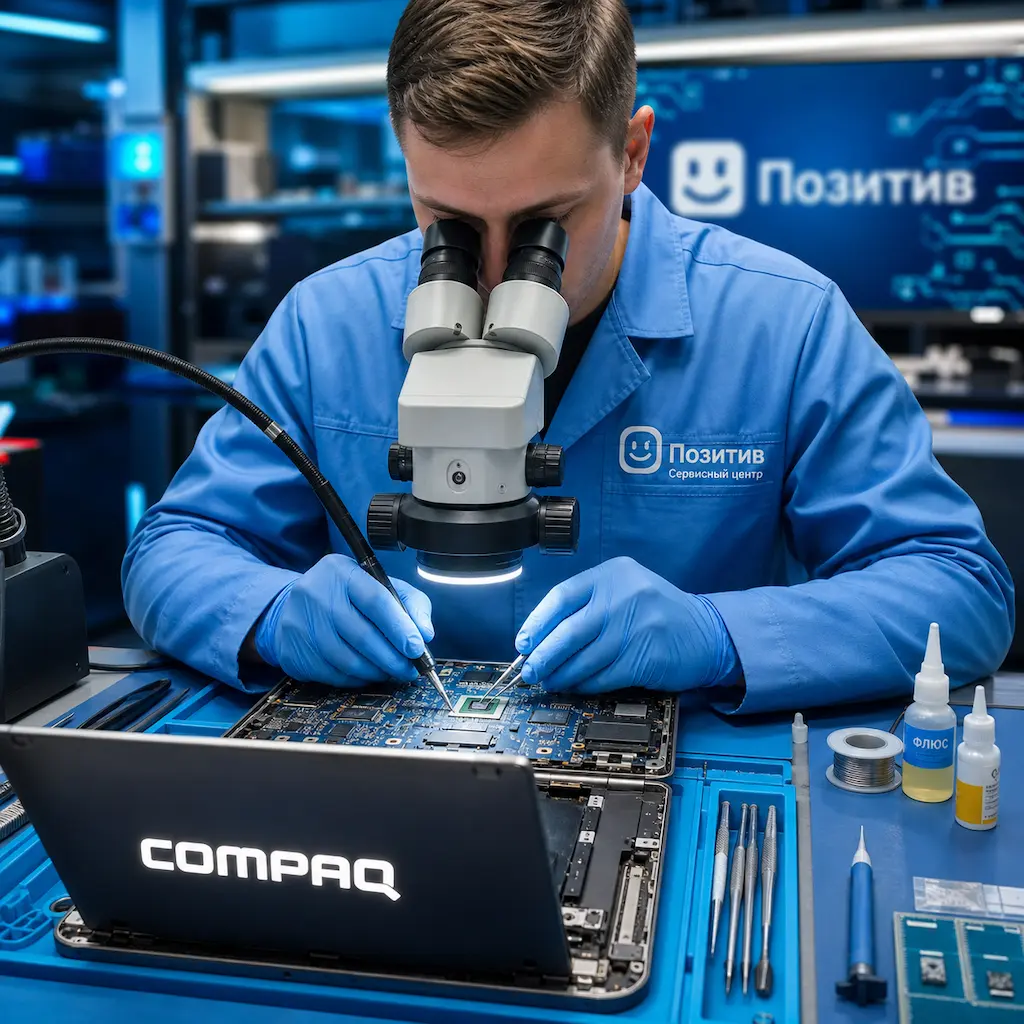Замена видеокарты ноутбука Compaq в Омске