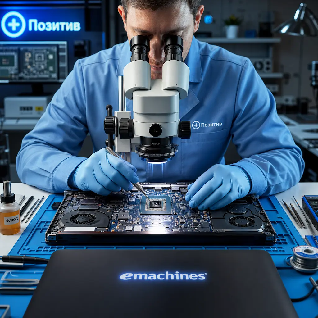 Замена видеокарты ноутбука Emachines в Омске