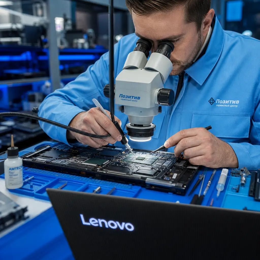 Замена видеокарты ноутбука Lenovo в Омске