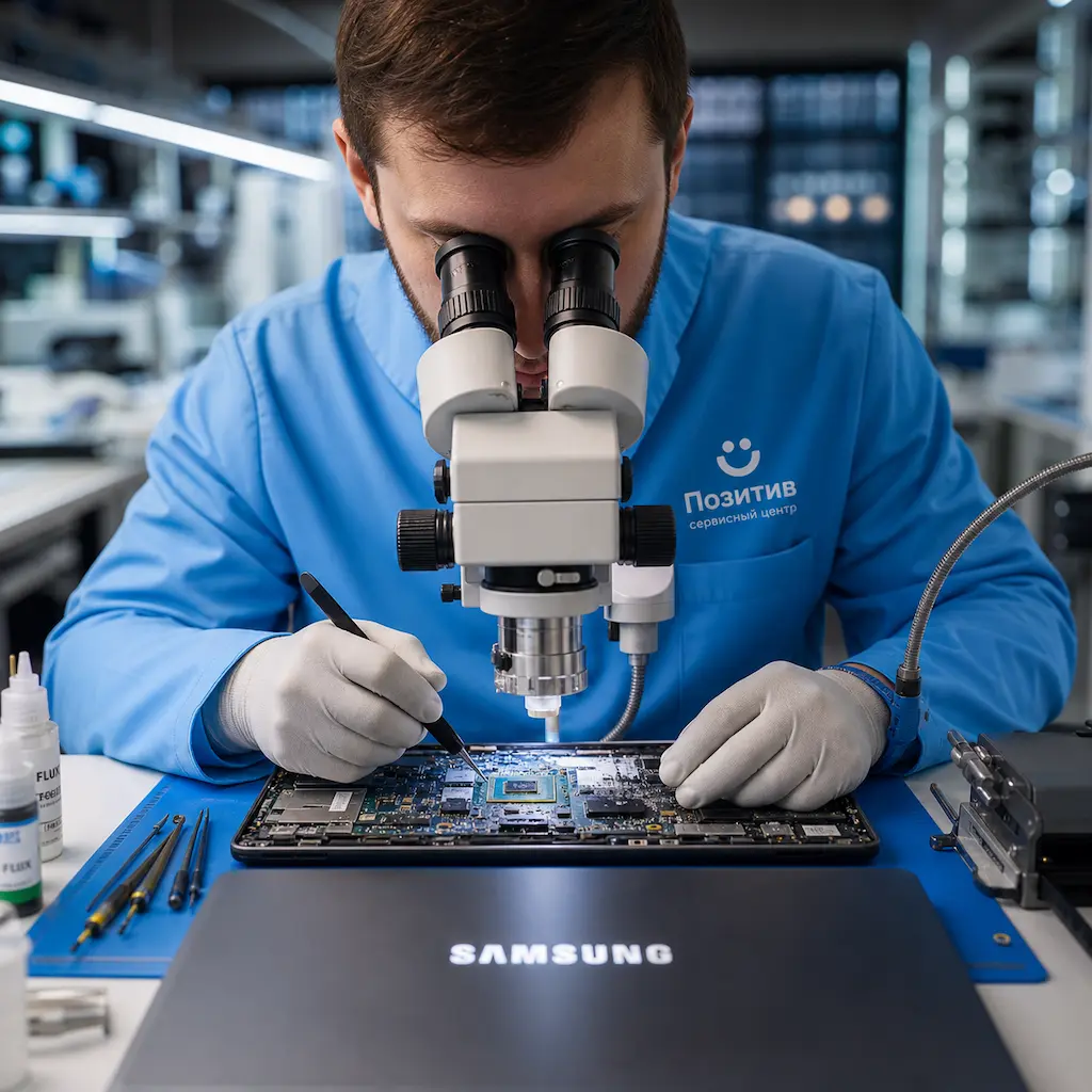 Замена видеокарты ноутбука Samsung в Омске