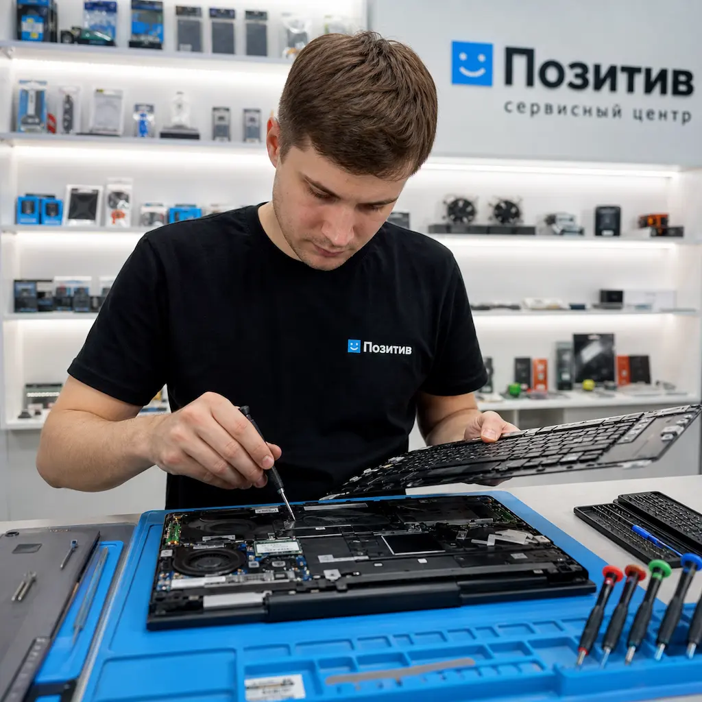 заменить клавиатуру на ноутбуке Samsung в Омске