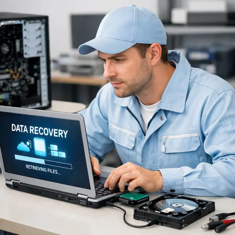 Восстановление данных и файлов в Омске