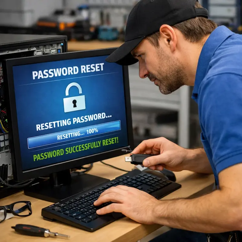 Сброс пароля от компьютера в Омске