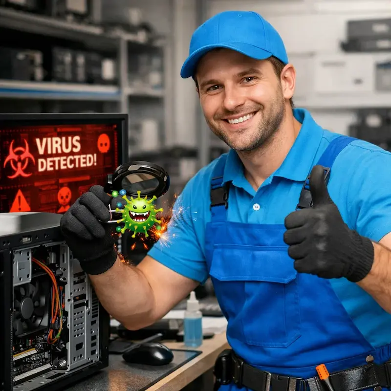 Удаление вирусов с компьютера в Омске